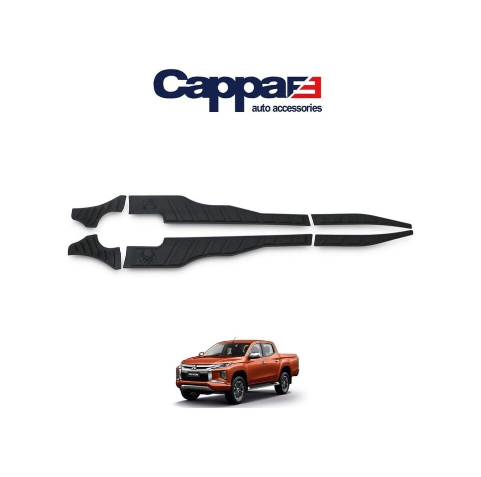 Cappafe Mitsubishi L200 2019- Yarasa Yan Kapı Kaplama 6 Parça