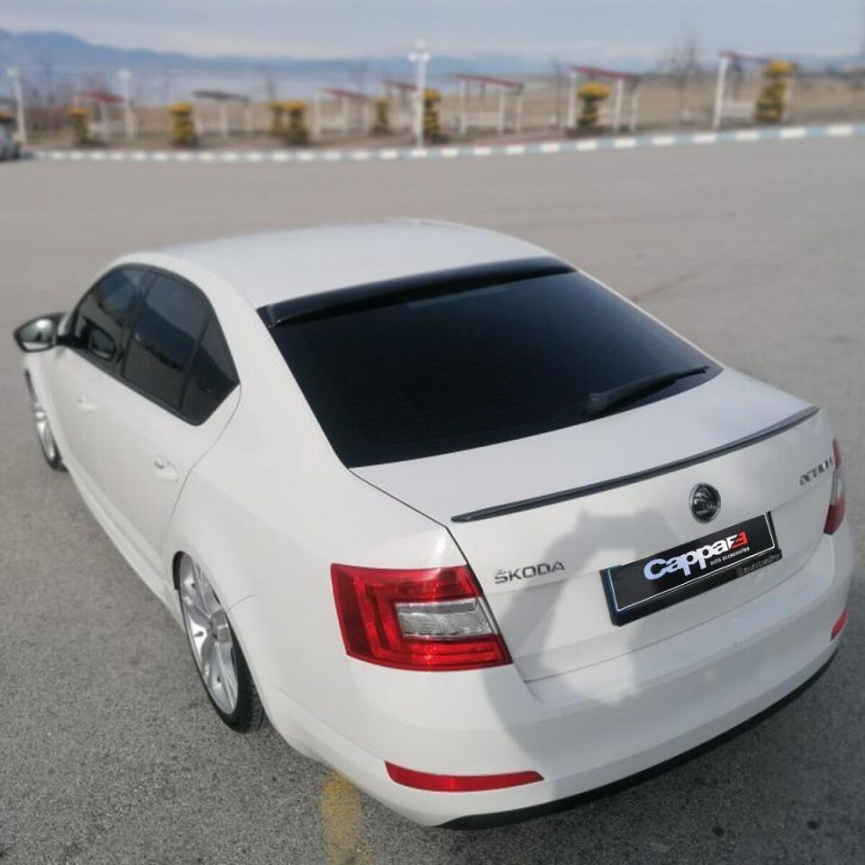 Cappafe Skoda Octava 2013- Arka Cam Üstü Spoiler