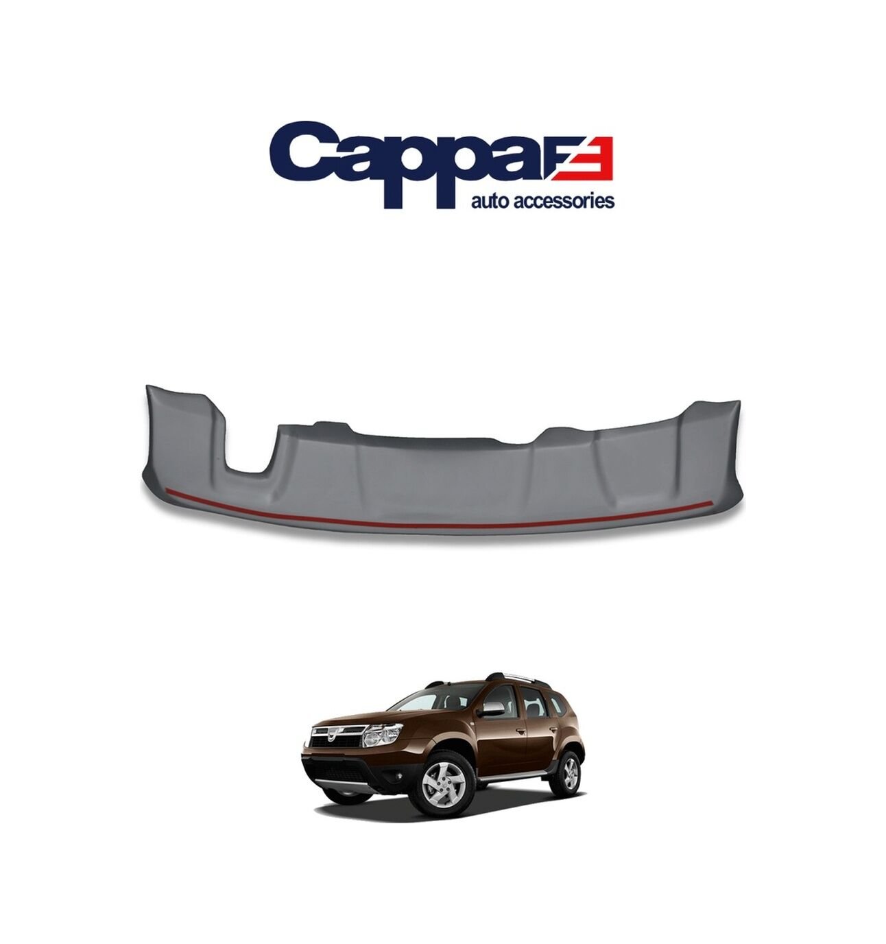 Cappafe Dacia Duster Arka Difüzör Mat Gri 2010 - 2017