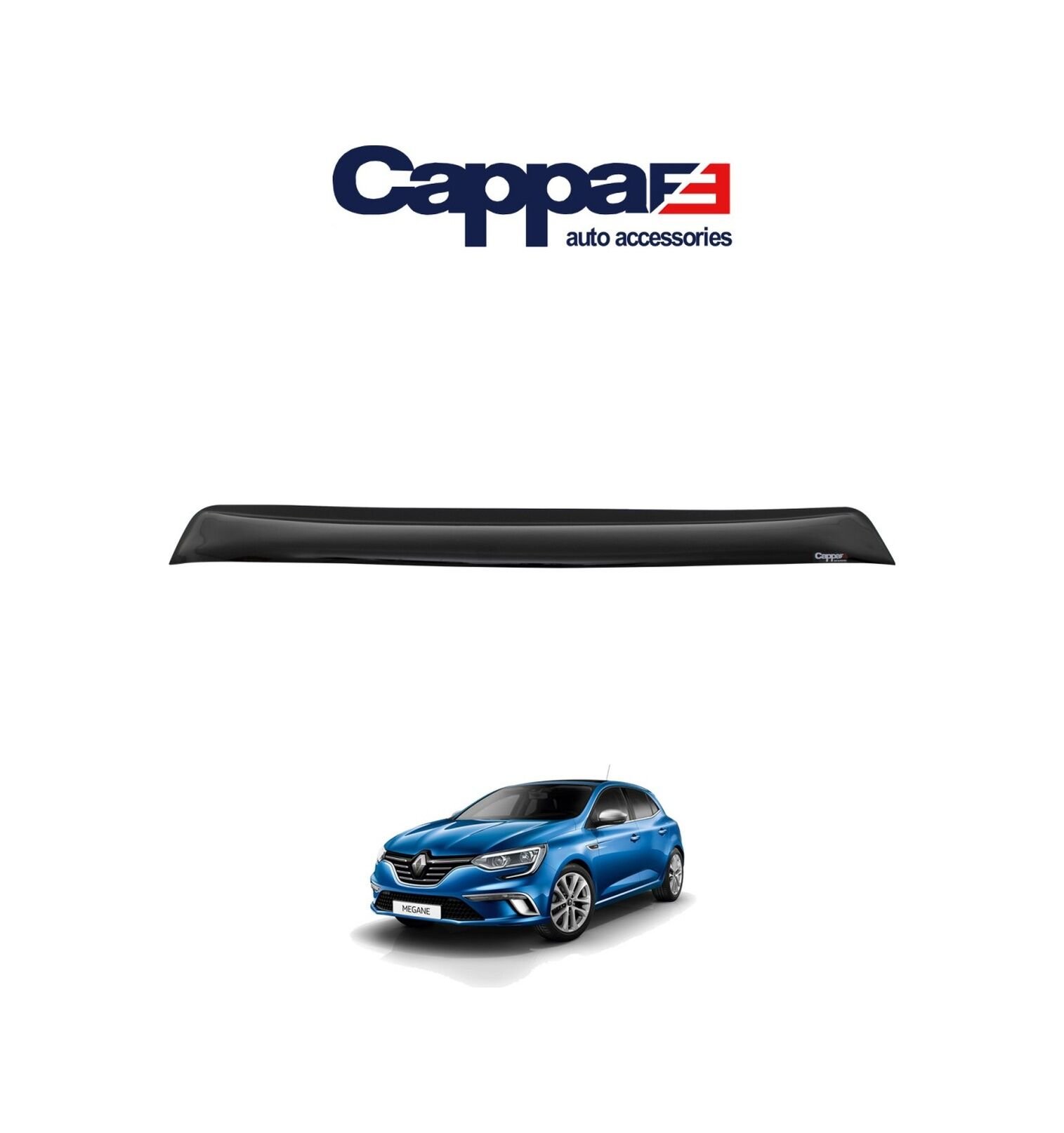 Cappafe Renault Megane 4 Arka Cam Üstü Spoiler 2016 -