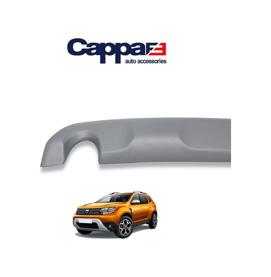 Cappafe Dacia Duster Arka Difüzör Abs Mat Gri 2018 -
