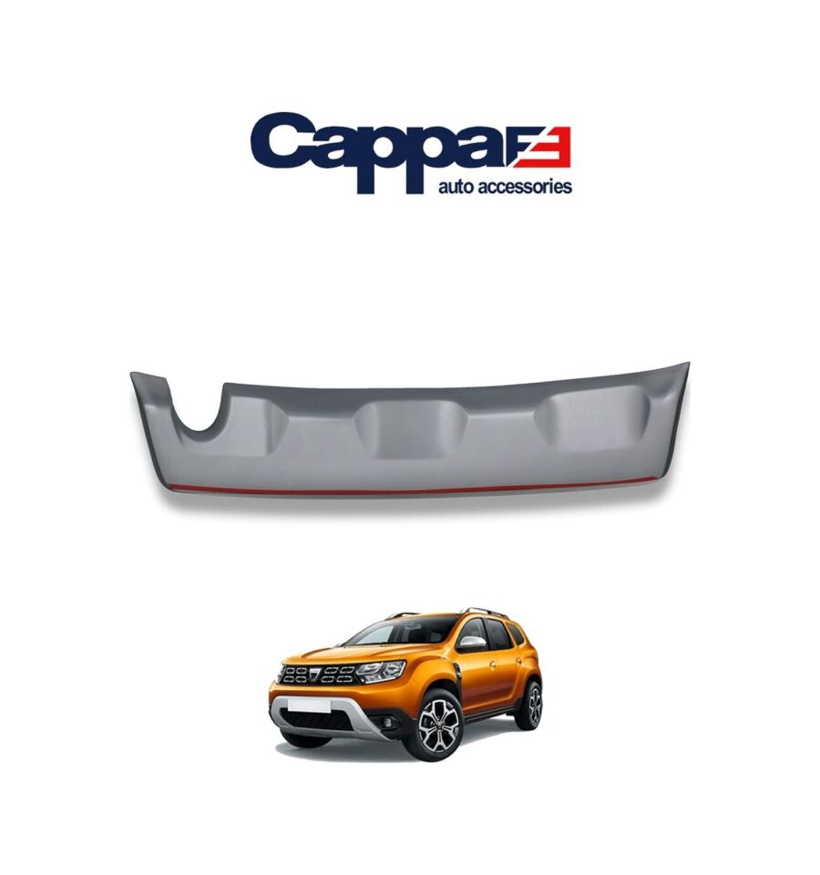 Cappafe Dacia Duster Arka Difüzör Abs Mat Gri 2018 -