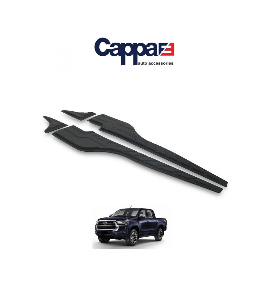 Cappafe Toyota Hilux Uyumlu 2021- Yarasa Kapı Kaplama 4 Parça N11.9995