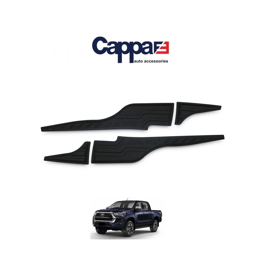 Cappafe Toyota Hilux Uyumlu 2021- Yarasa Kapı Kaplama 4 Parça N11.9995