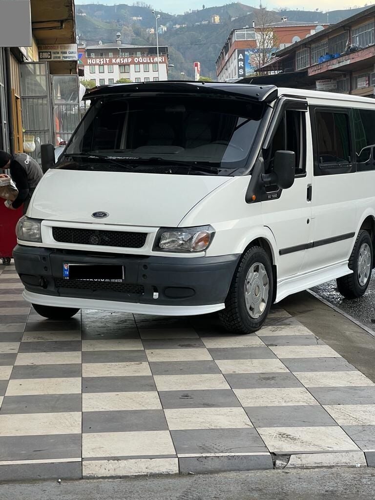 Ford Transit 2000-2006 Beyaz Ön Tampon Lip Eki/karlık Abs Dar