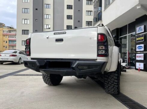 Toyota Uyumlu Hilux Çelik Arka Tampon Koruma 2016 Aqm-M20