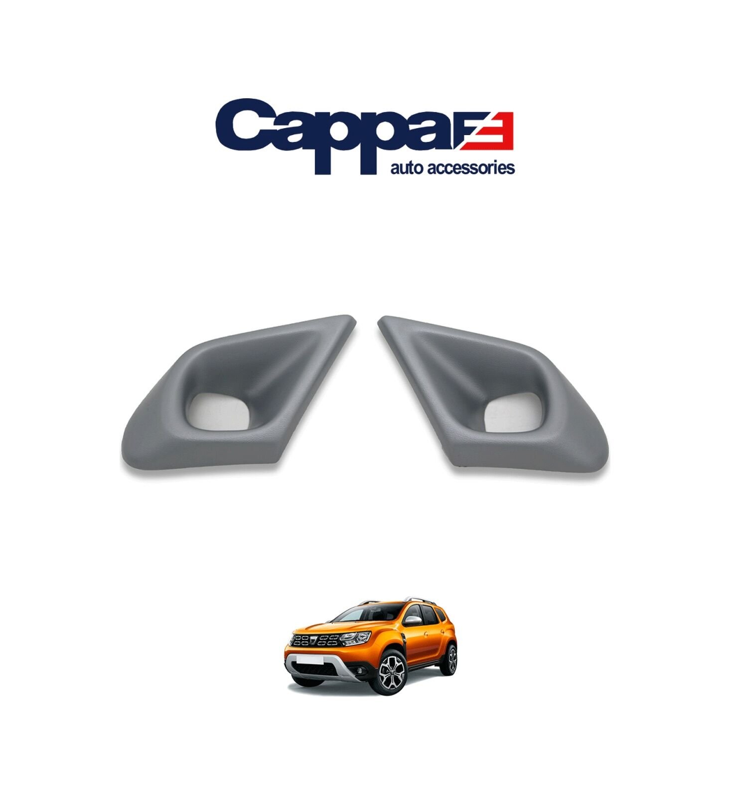 Cappafe Dacia Duster Sis Farı Çerçevesi Gri 2018