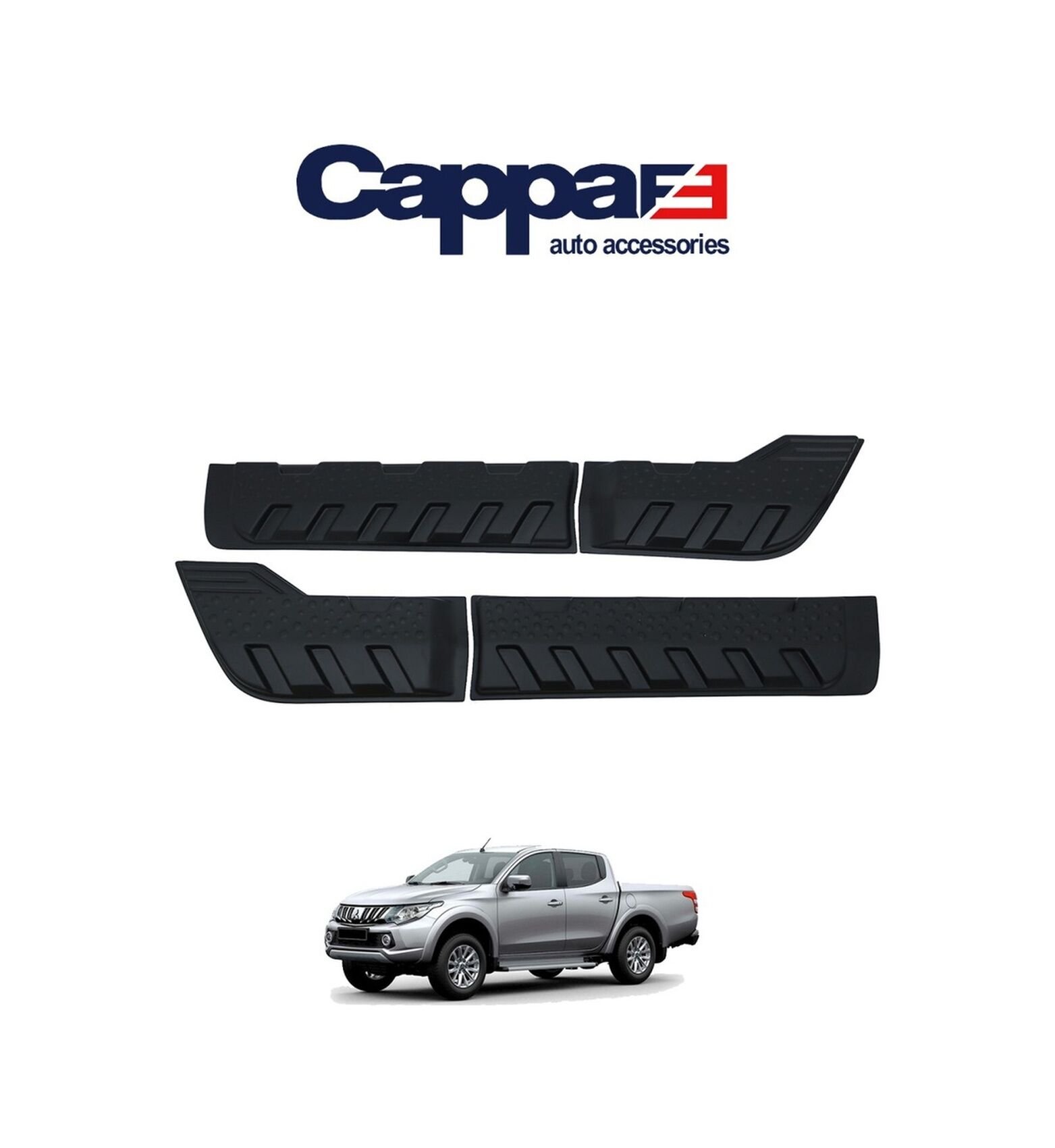 Cappafe L200 2015-2019 Kapı Koruma Dodik Uv Kat. Abs 4 Parça N11.1744