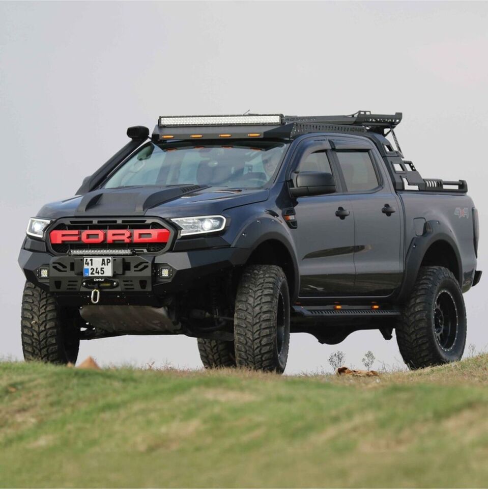 Volkswagen Amarok 2017+ Ledli Siyah Ön Tampon S50 Aqm4wd