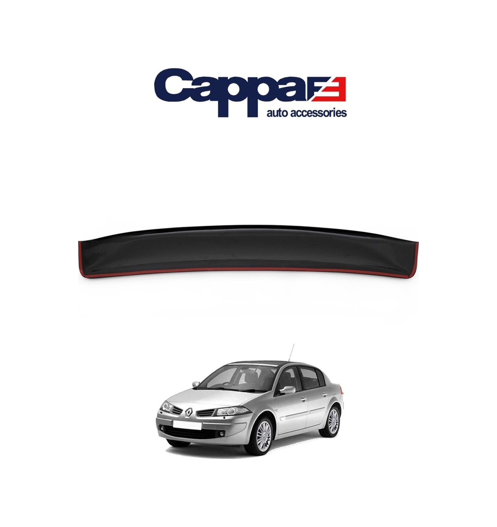 Cappafe Renault Megane Iı 2003 - 2008 Arka Cam Üstü Spoiler