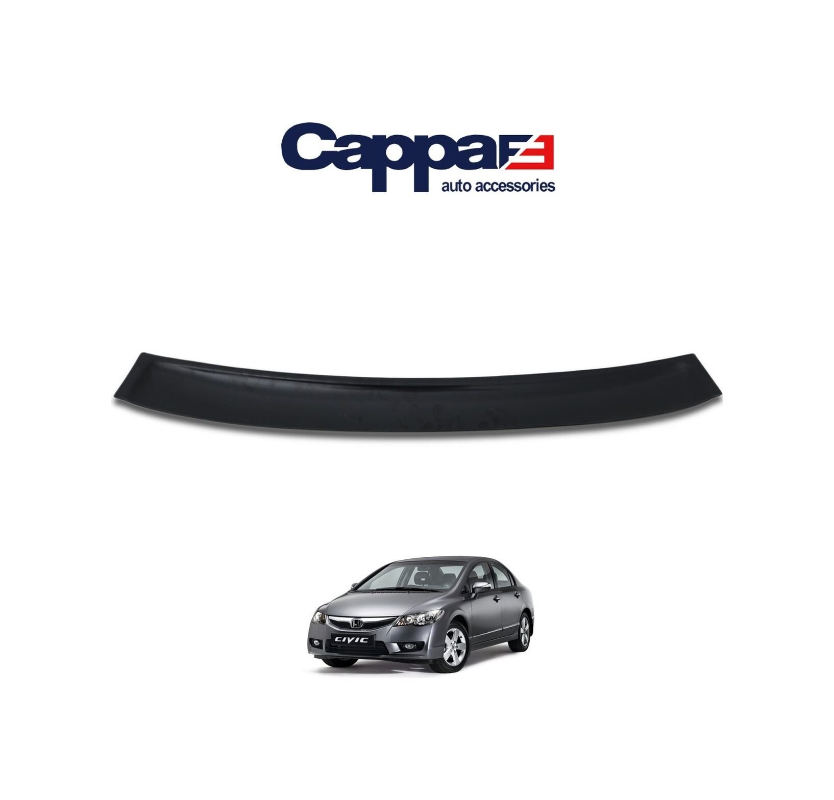 Cappafe Honda Civic Arka Cam Üstü Spoiler Ince Model 2006-2012