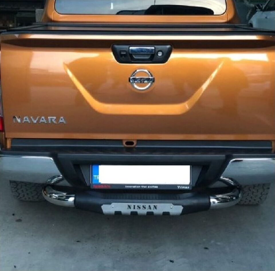 Nissan Navara Logolu Krom Arka Basamak 2016+ Pak25 Aqm