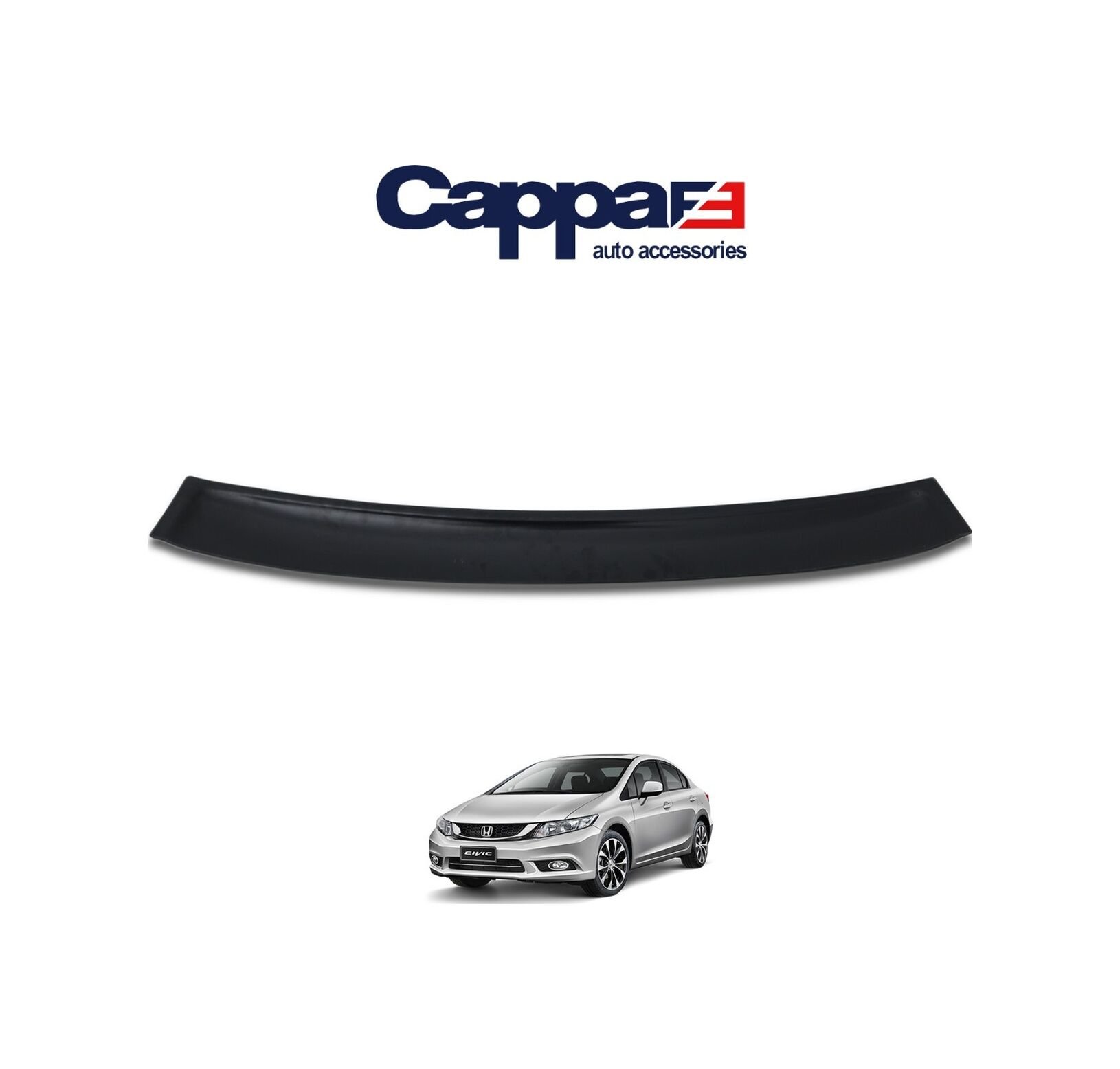 Cappafe Honda Civic Arka Cam Üstü Spoiler Ince Model 2012-2015