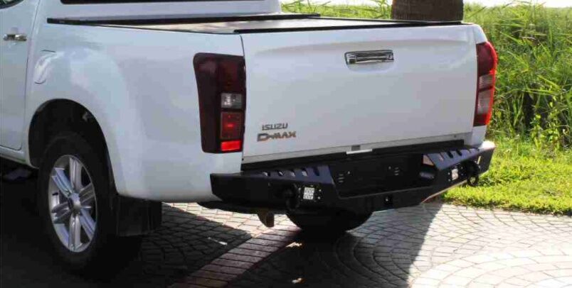 Isuzu D-Max Siyah Arka Tampon 2006-2012 Aqm-S20
