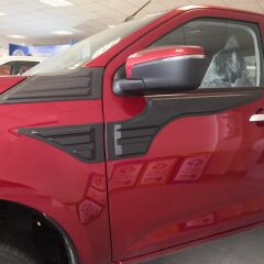 Cappafe Isuzu D-Max 2021- Yarasa Yan Kapı Kaplama 6 Parça