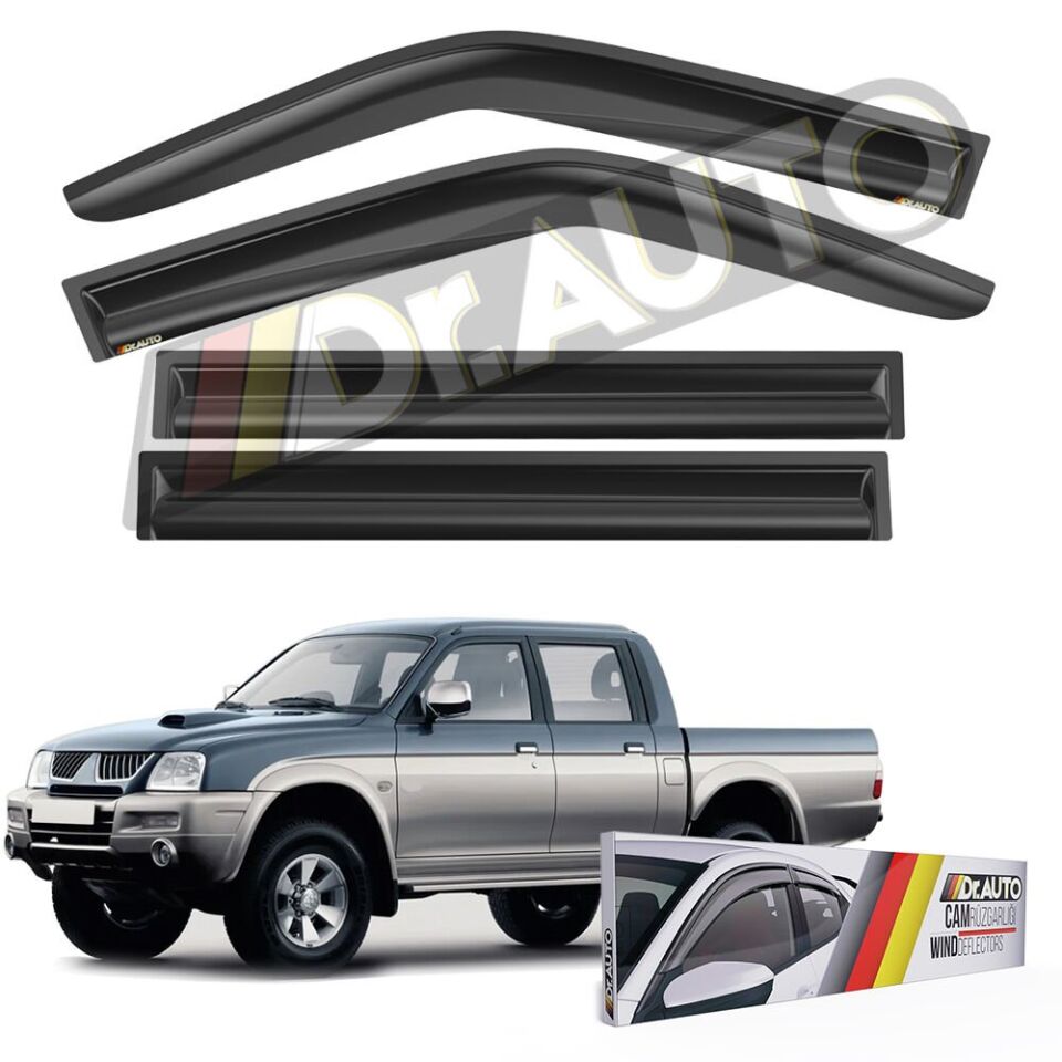 Mitsubishi L200 2000-2006 Cam Rüzgarlığı 4'lü
