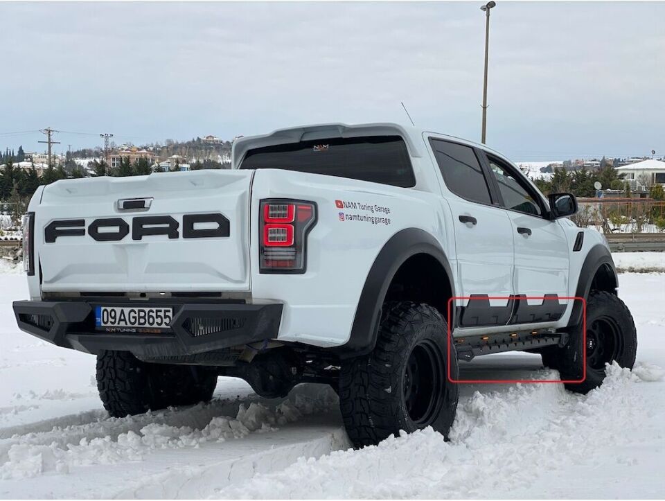 Isuzu D-Max Çelik Arka Tampon Koruma 2010-2016 Aqm-M20