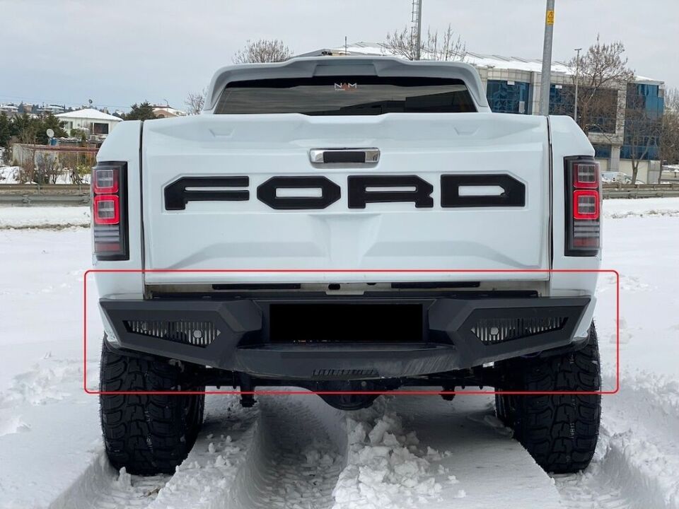 Isuzu D-Max Çelik Arka Tampon Koruma 2010-2016 Aqm-M20