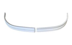 Peugeot Boxer 1994-2006 Beyaz Ön Tampon Lip Eki/karlık Abs Geniş 2 Parça