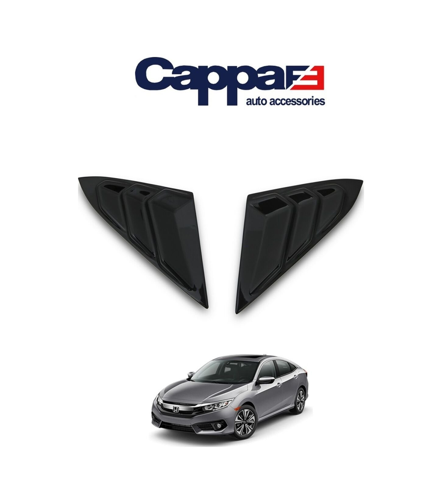 Cappafe Honda Civic 2016- Kelebek Cam 2 Prç