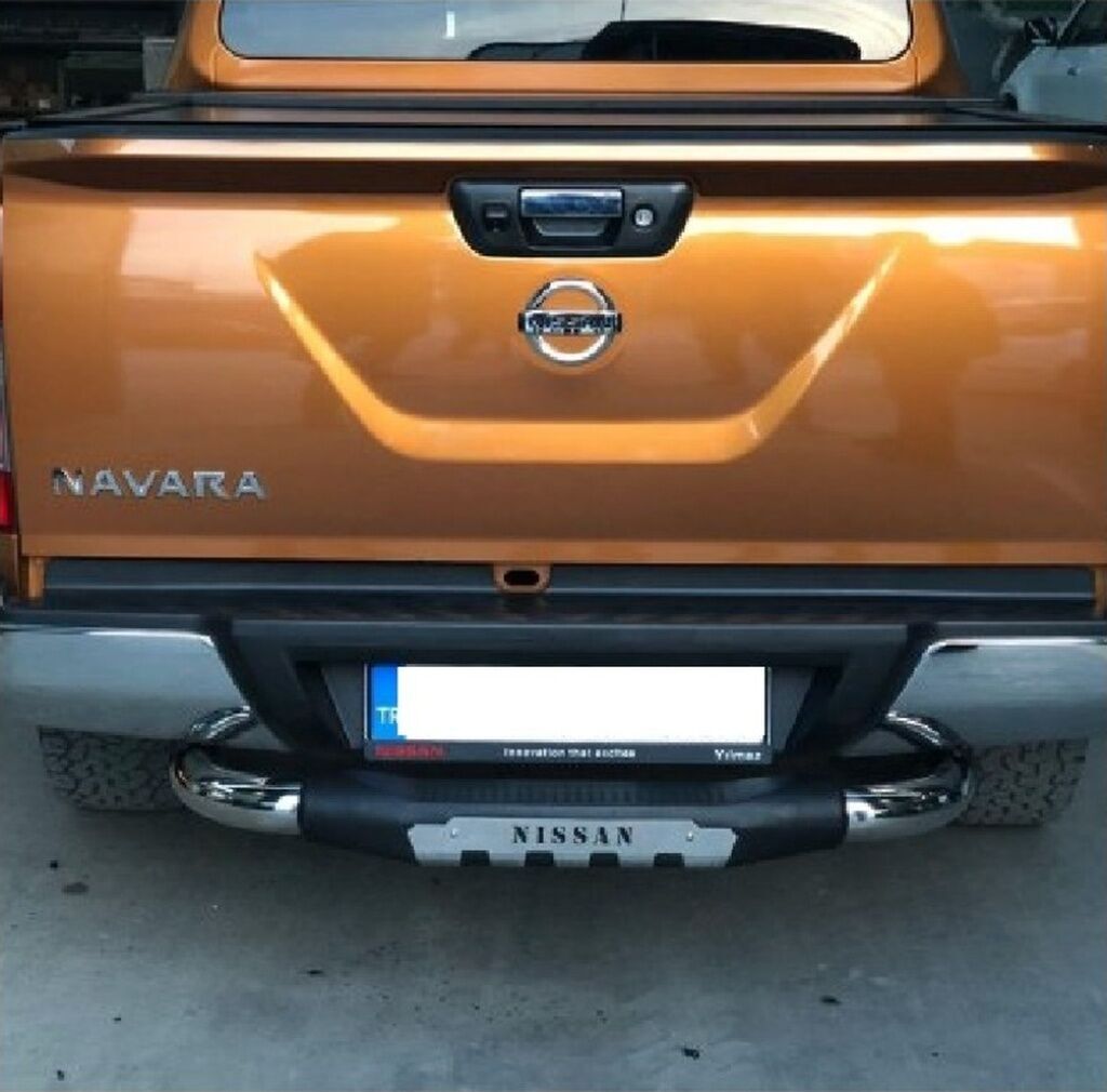 Nissan Navara Logolu Krom Arka Basamak 2006+Pak25 Aqm