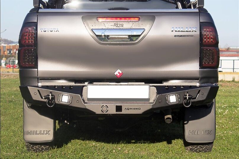 Toyota Uyumlu Hilux Revo Siyah Arka Tampon 2006-2012 Aqm-S20