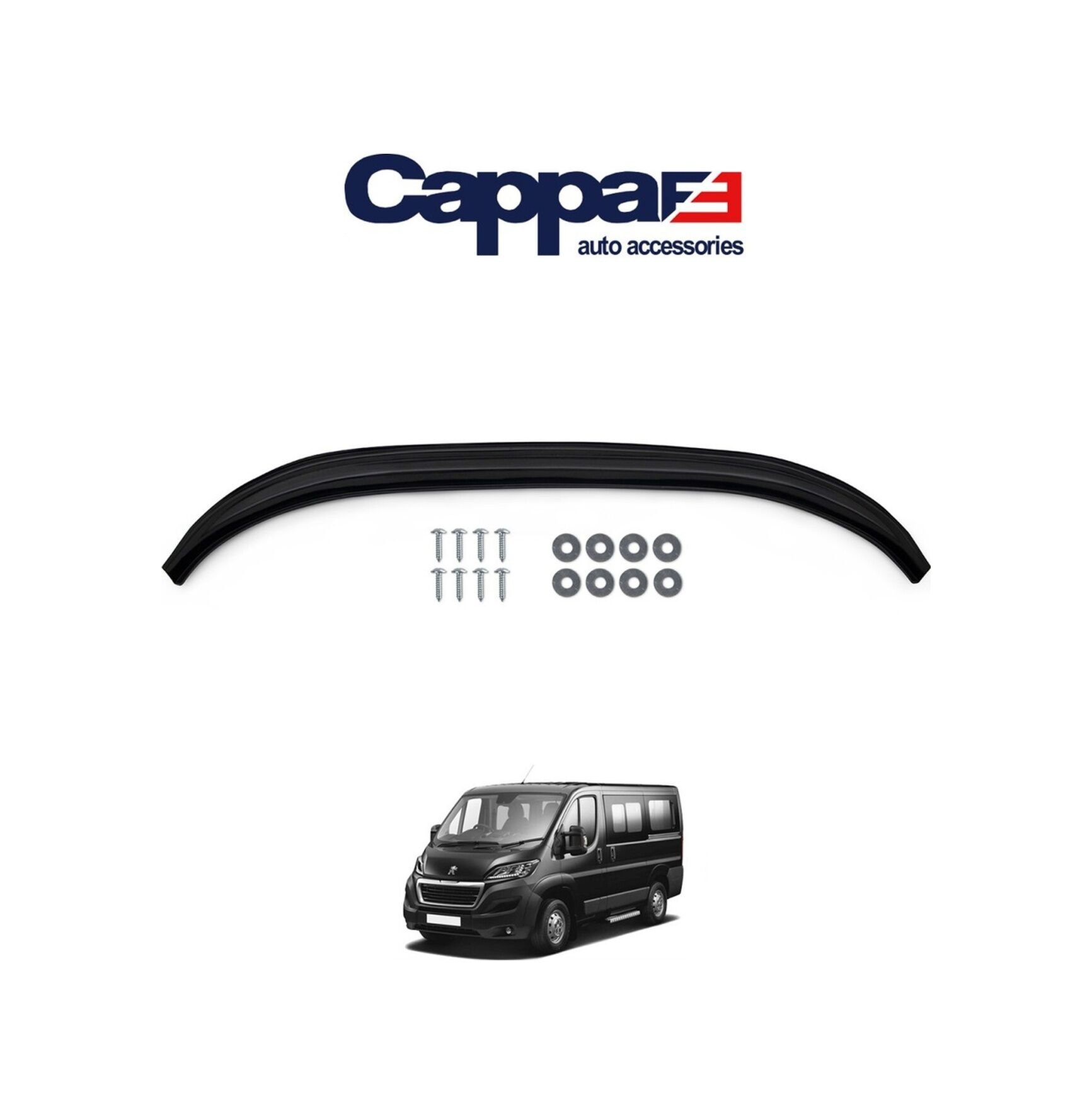 Cappa Peugeot Boxer Ön Tampon Lip Eki Karlık Parlak Siyah 2014 -