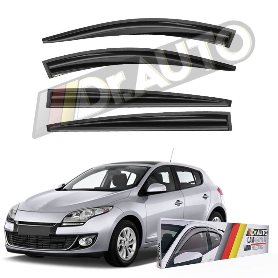 Renault Megane 3 2009-2015 Hb Cam Rüzgarlığı 4'lü