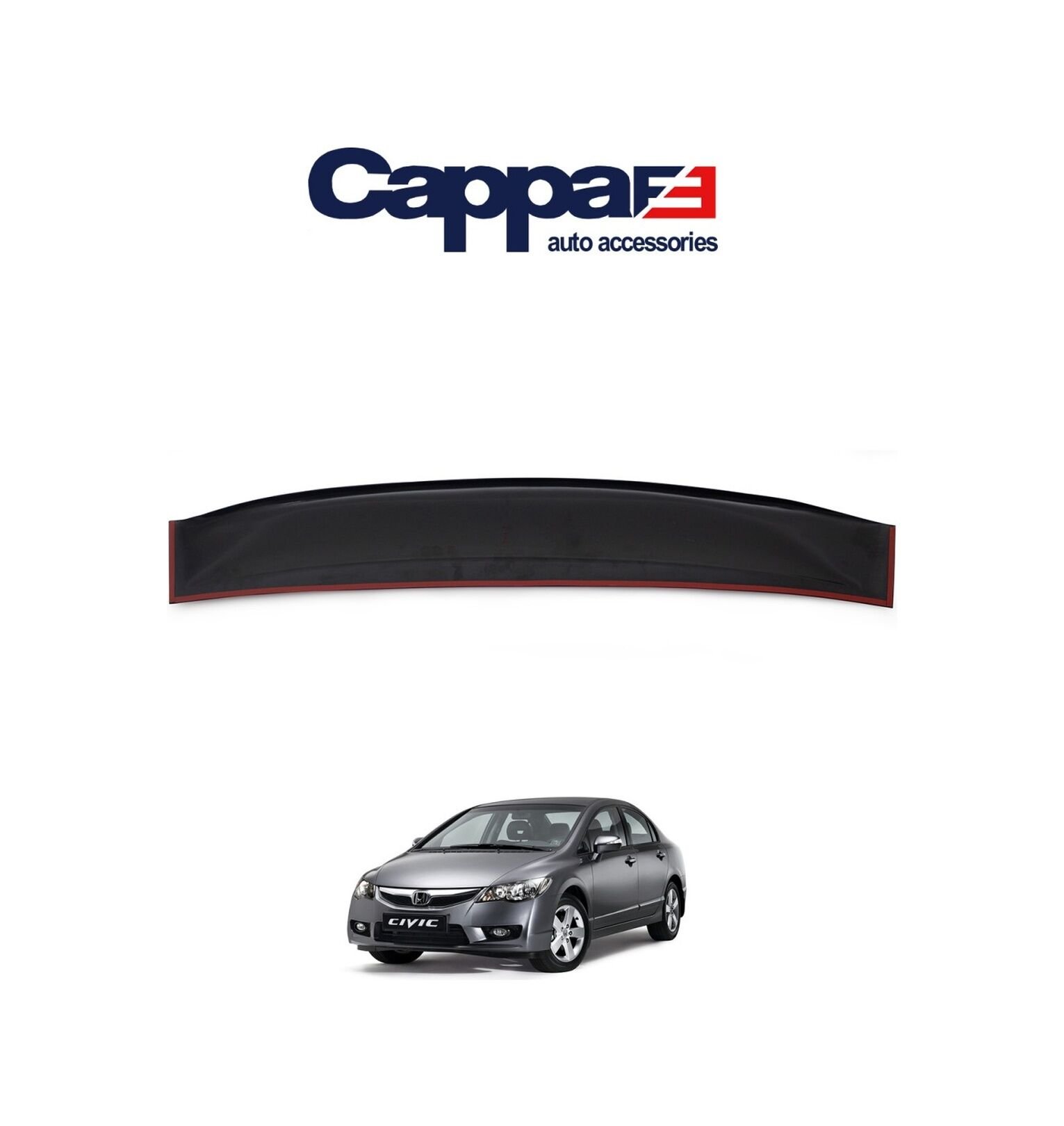Cappafe Honda Cıvıc 2012-2015 Arka Cam Üstü Spoiler