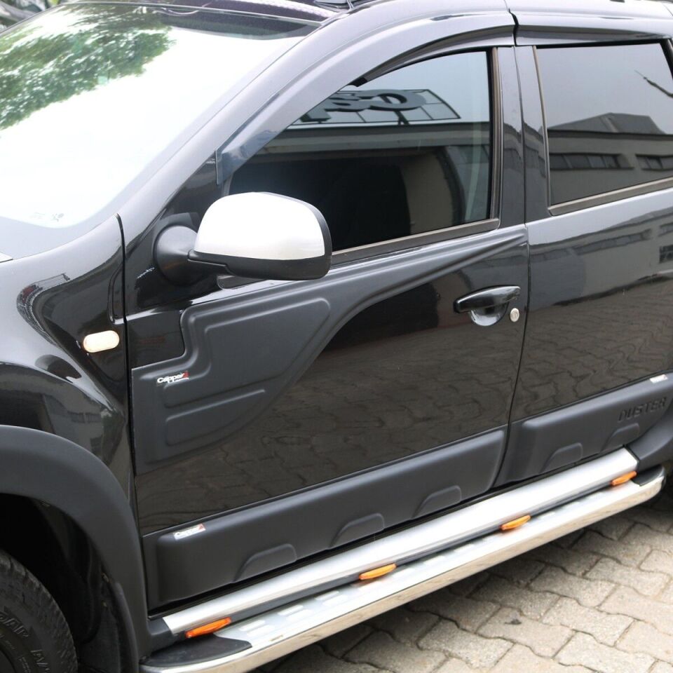 Cappafe Dacia Duster 2010-2017 Yarasa Yan Kapı Kaplama 2 Parça