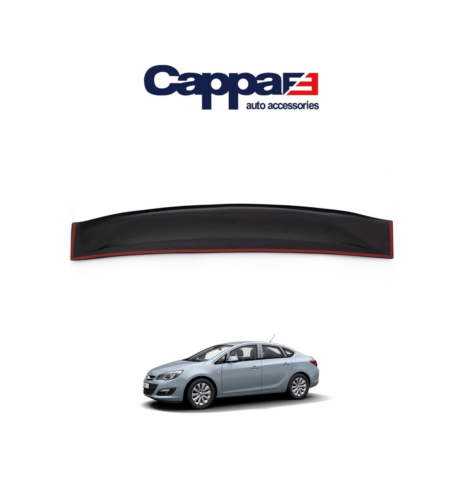 Cappafe Opel Astra J 2012 - 2019 Arka Cam Üstü Spoiler