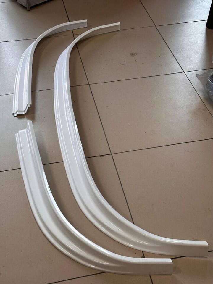 Ford Transit 2002-2006 Beyaz Ön Tampon Lip Eki/karlık Abs Geniş 2 Parça